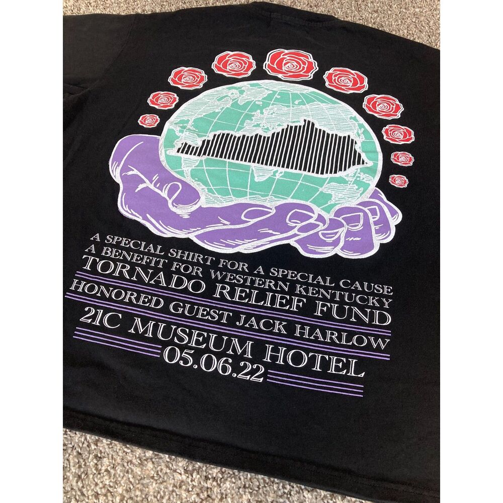 Jack Harlow Homme + Femme 21C Museum Hotel Tornado Relief Fund Graphic Tee XL